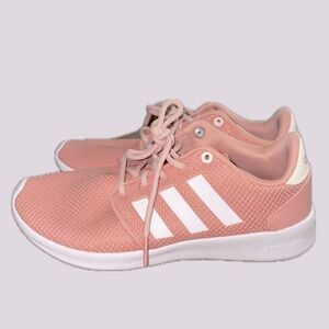 Adidas Womens Cloudfoam QT Racer AW4004 Coral Running Shoes Sneakers Size 6